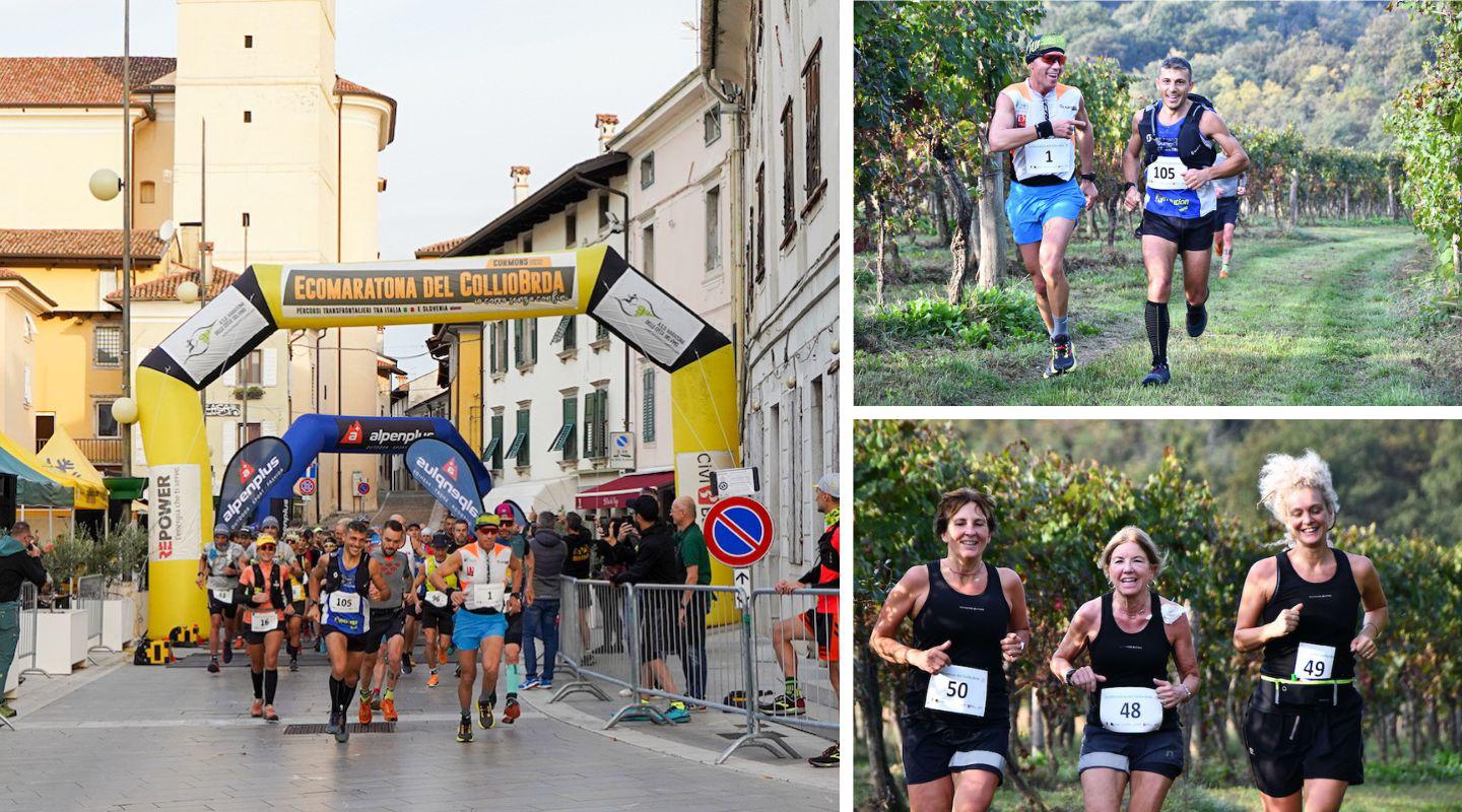 Immagine per L'Ecomaratona riempie Cormons, Astrid e Alessio campioni in casa